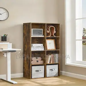 8 Cube Bookcase Storage Shelf Freestanding