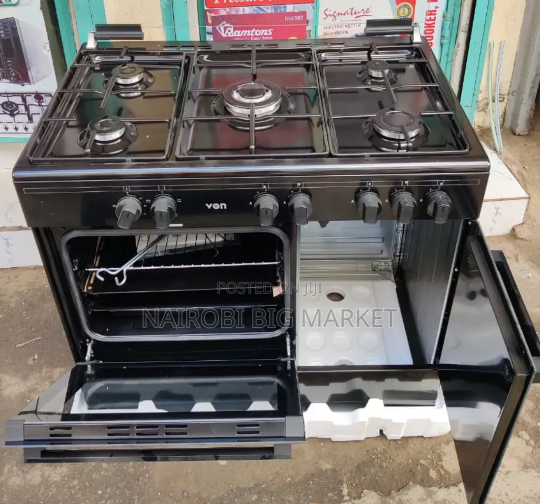 Von 5 Full Gas Cooker With Gas Compartment