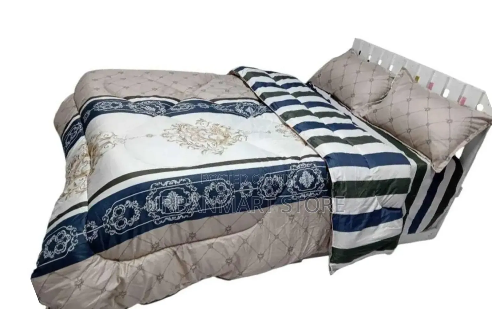 6×7 Binded Duvet 4Pc Set With Bedsheet and Pillowcases