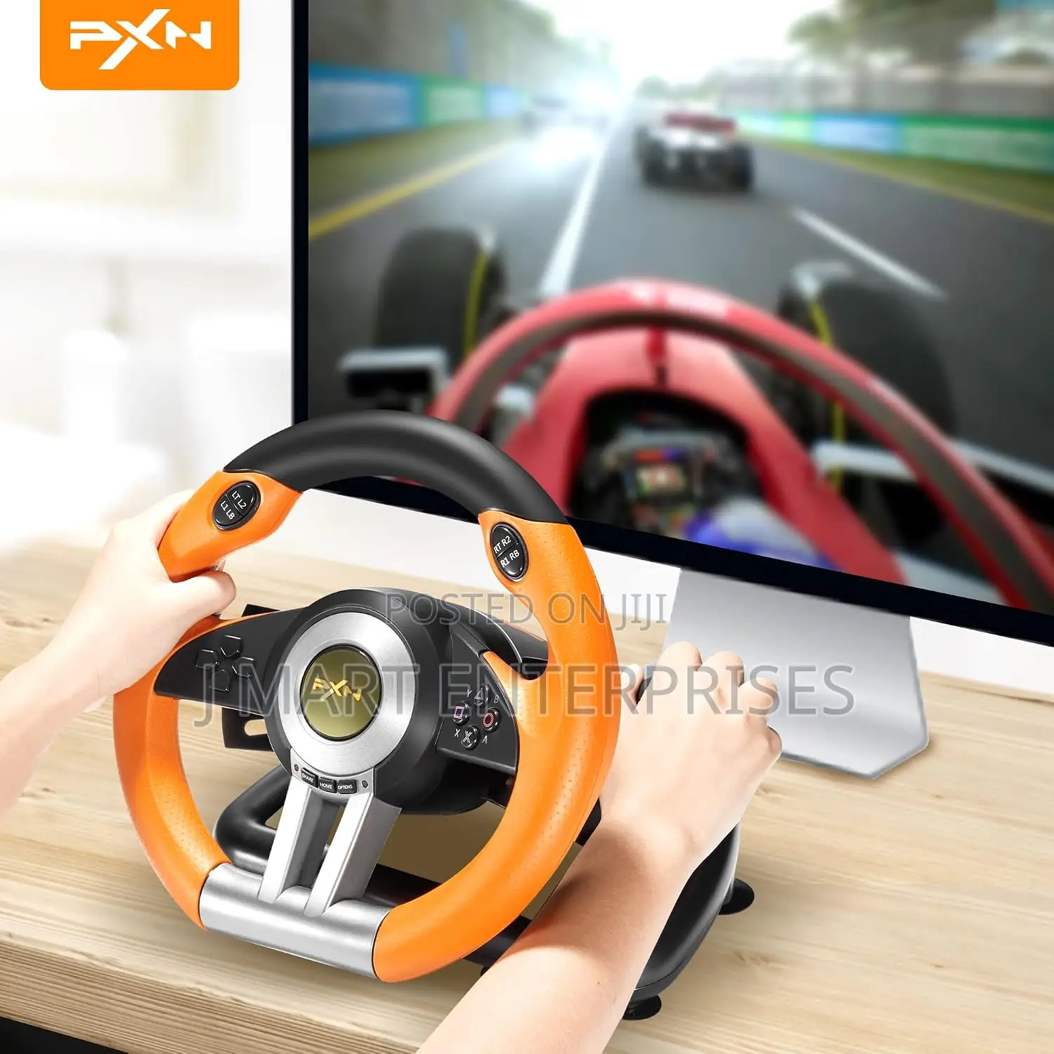 PC Universal USB Car Racing With Pedal for PS4, PC, PS3,Xbox Series