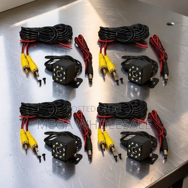 Wide-Angle View Night Vision Back Up 8 LEDs Car Rear Reverse Cameras