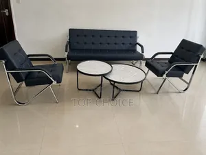 Executive Office Sofa Set – 3 Seater & 2 Single Chairs