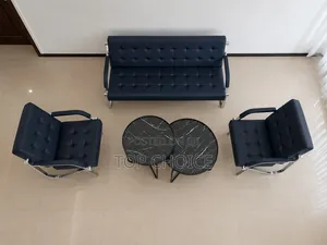 Executive Office Sofa Set – 3 Seater & 2 Single Chairs