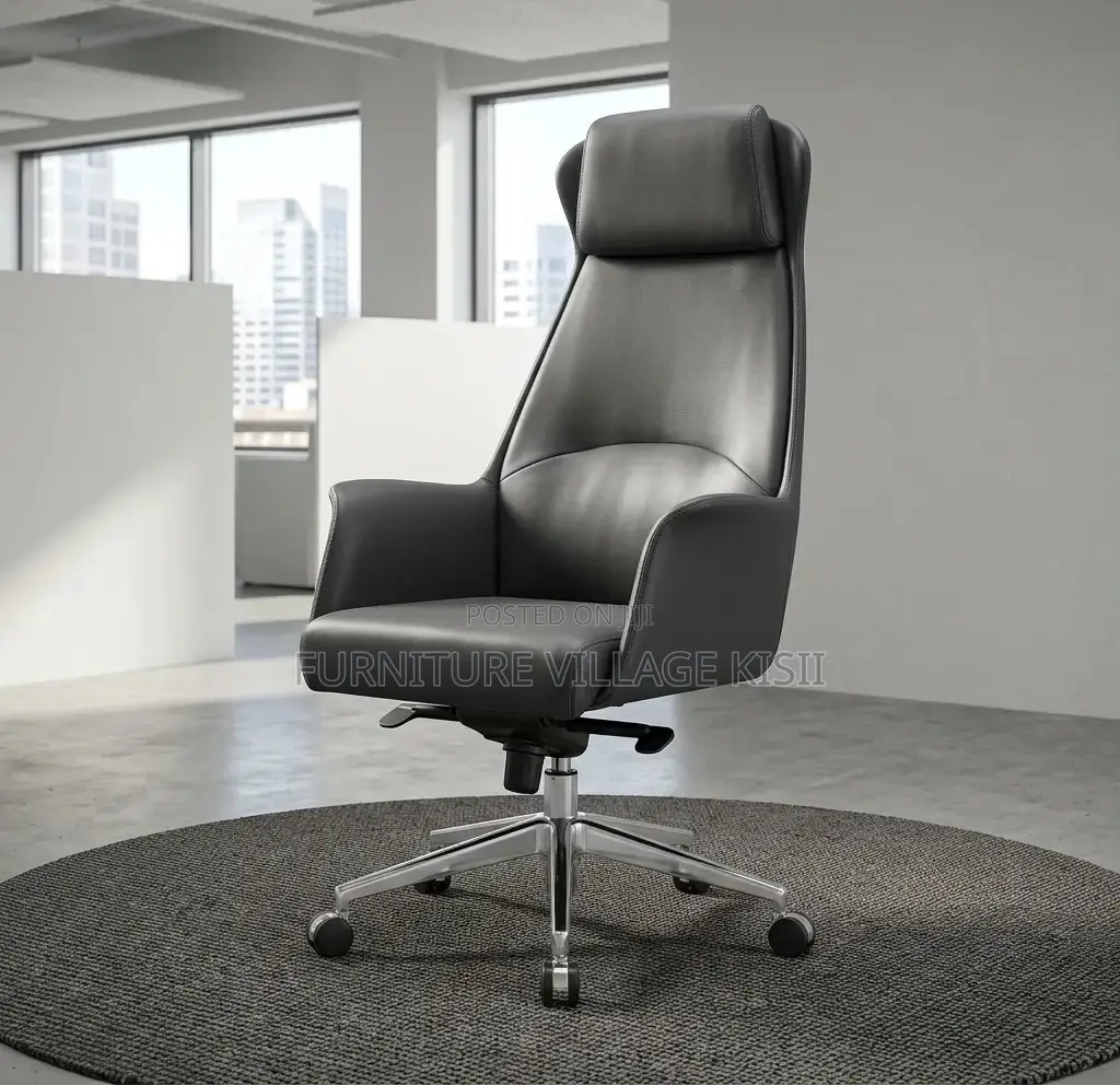 Office Chair;High Back Leather Executive Office Seat