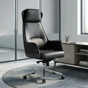 Office Chair;High Back Leather Executive Office Seat