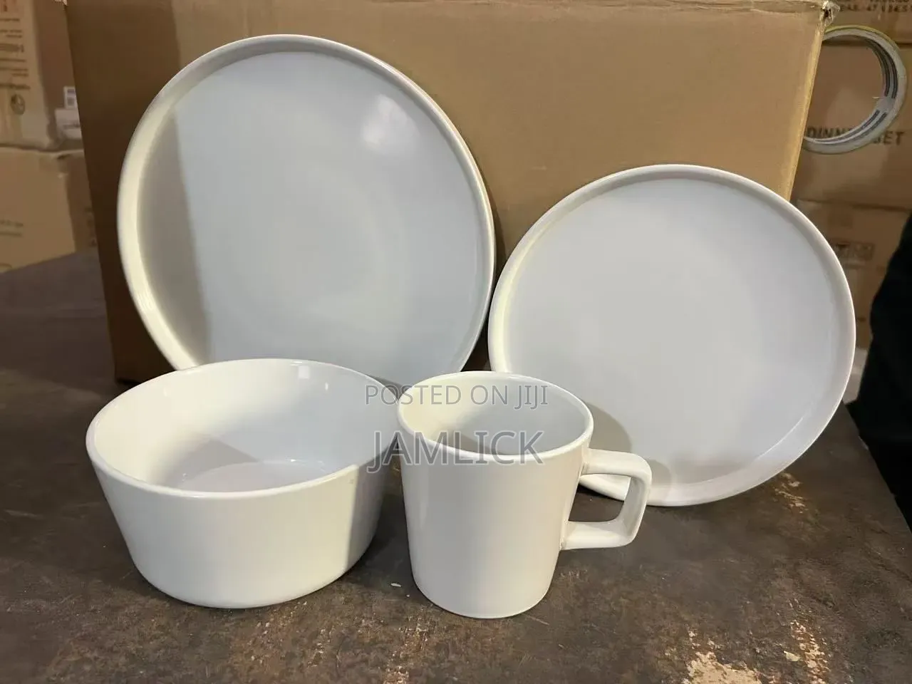 Matte Black Dinner Set – 16pcs & 24pcs - Cv