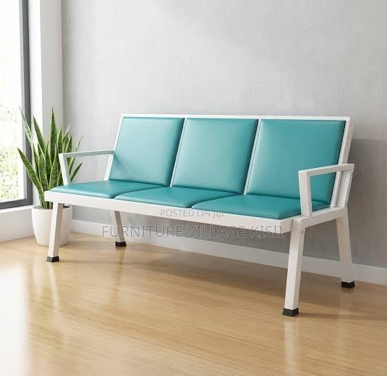 Office Bench; 3-Link Padded Reception Waiting Bench - thumbnail 6