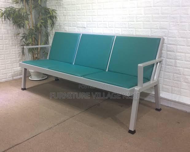 Office Bench; 3-Link Padded Reception Waiting Bench - thumbnail 5