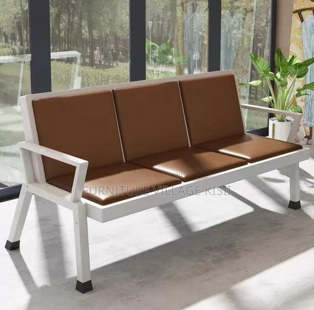 Office Bench; 3-Link Padded Reception Waiting Bench - thumbnail 10