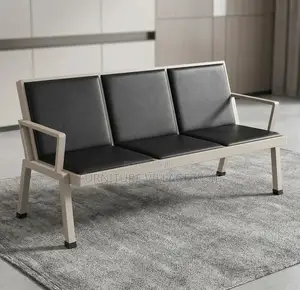 Office Bench; 3-Link Padded Reception Waiting Bench