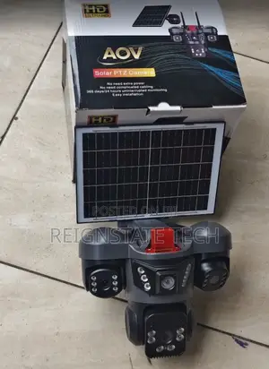 3 Screens 4G Simcard Outdoor Solar Powered PTZ Camera