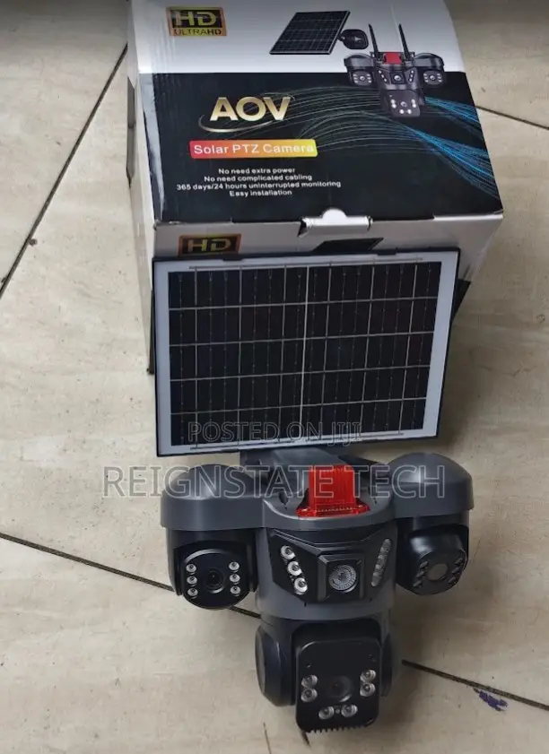 3 Screens 4G Simcard Outdoor Solar Powered PTZ Camera