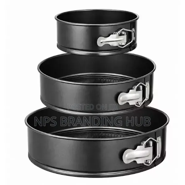 3pcs Non-Stick Round Cake Mould (Chu