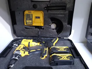 DeWalt-style Cordless Angle Grinder Kit.