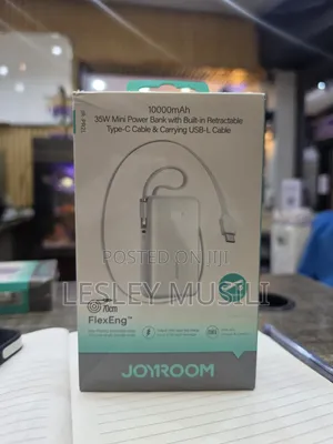 Joyroom JR-PR2L 10000mAh 35W P Bank /Built-in Retractable USB-C Cable