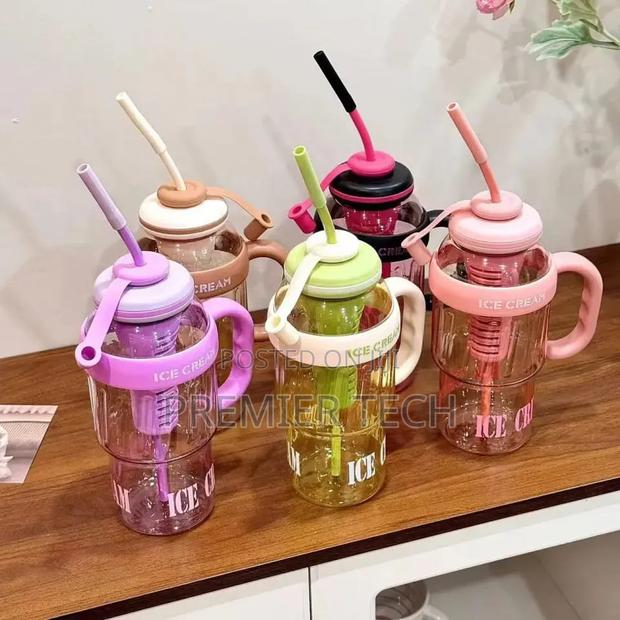 1100ml Ice Straw Bottle