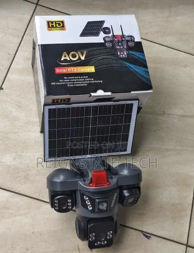 New Model V380 4G Triple LENS Outdoor Solar Powered Simcard Enabled