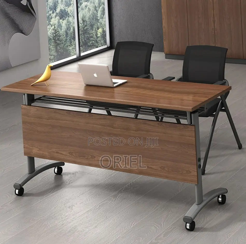 1.4M Foldable Training Table : Office Conference Seminar Table