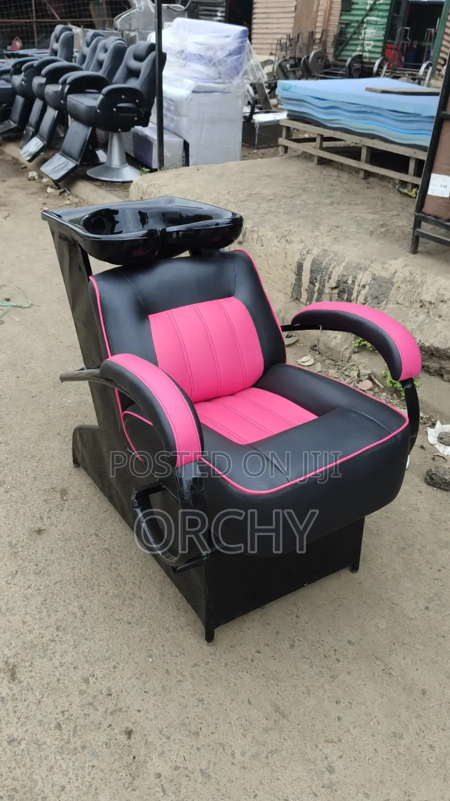 Executive Pink and Black Salon Sink