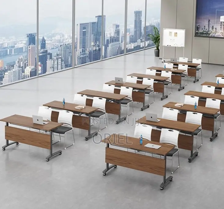1.4M Foldable Training Table : Office Conference Seminar Table