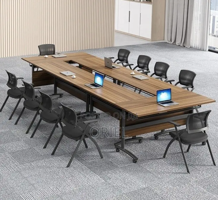 1.4M Foldable Training Table : Office Conference Seminar Table