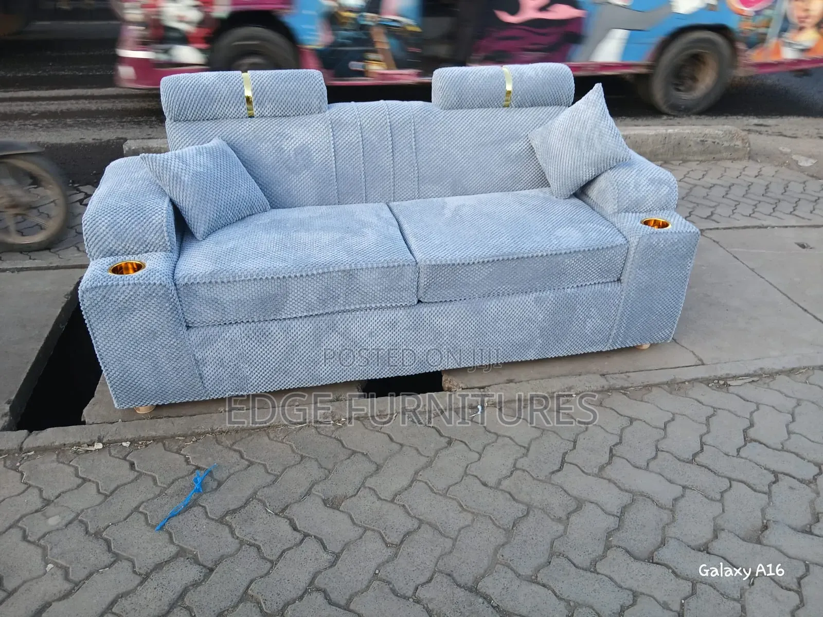 Light Grey Buble Three Seater for Sale