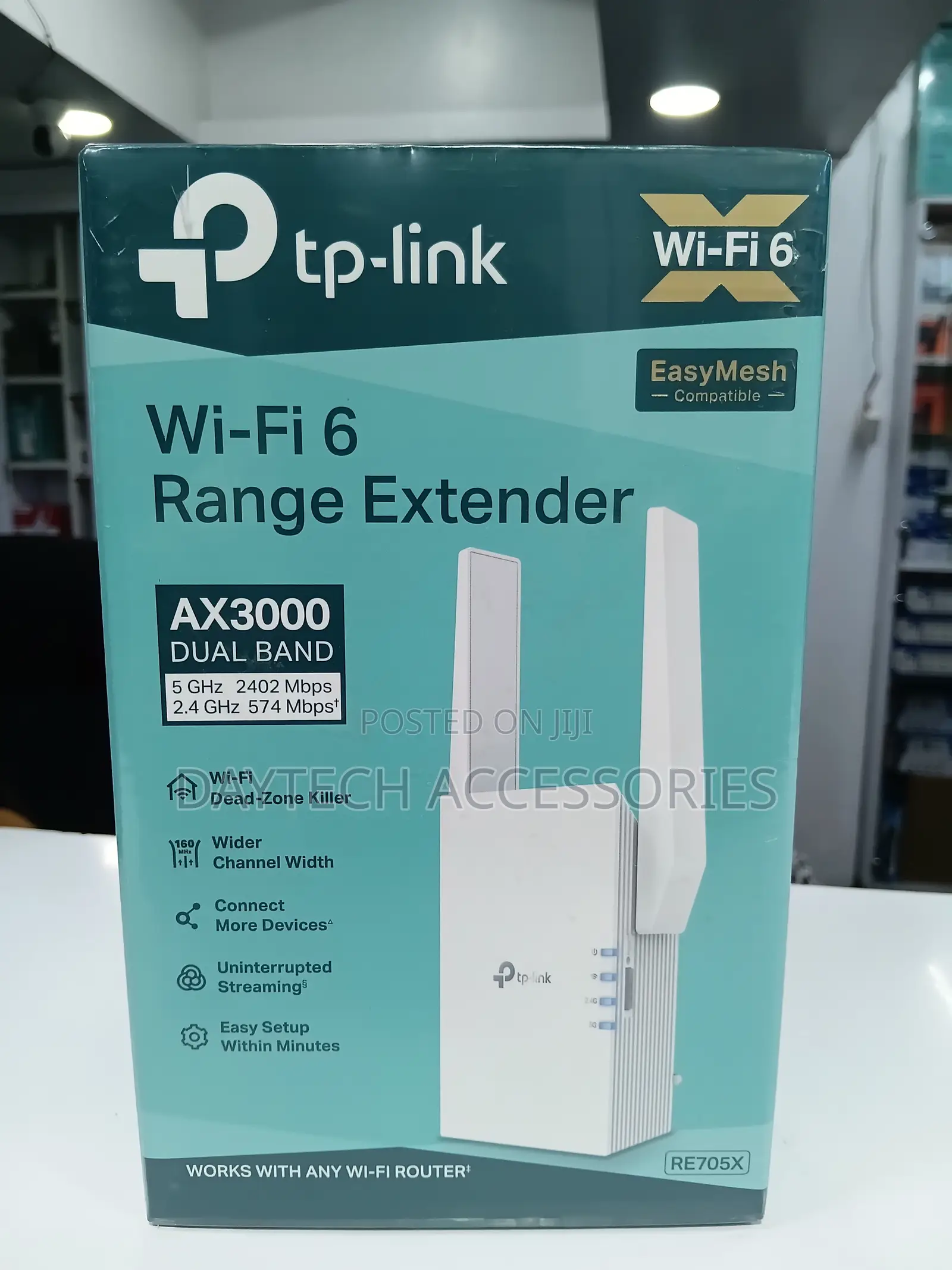 The TP-Link RE705X AX3000 Wi-Fi 6 Range Extender