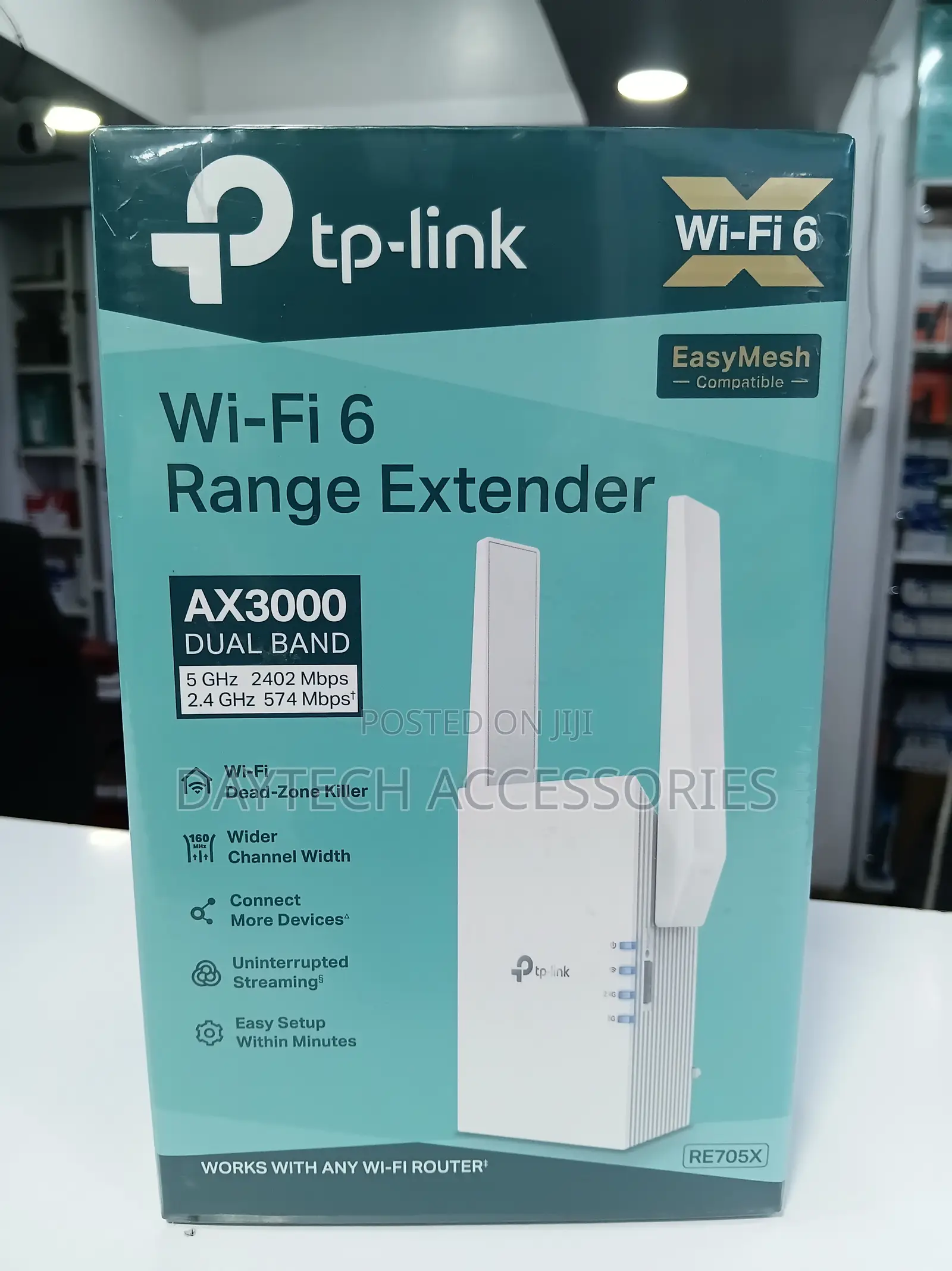 The TP-Link RE705X AX3000 Wi-Fi 6 Range Extender
