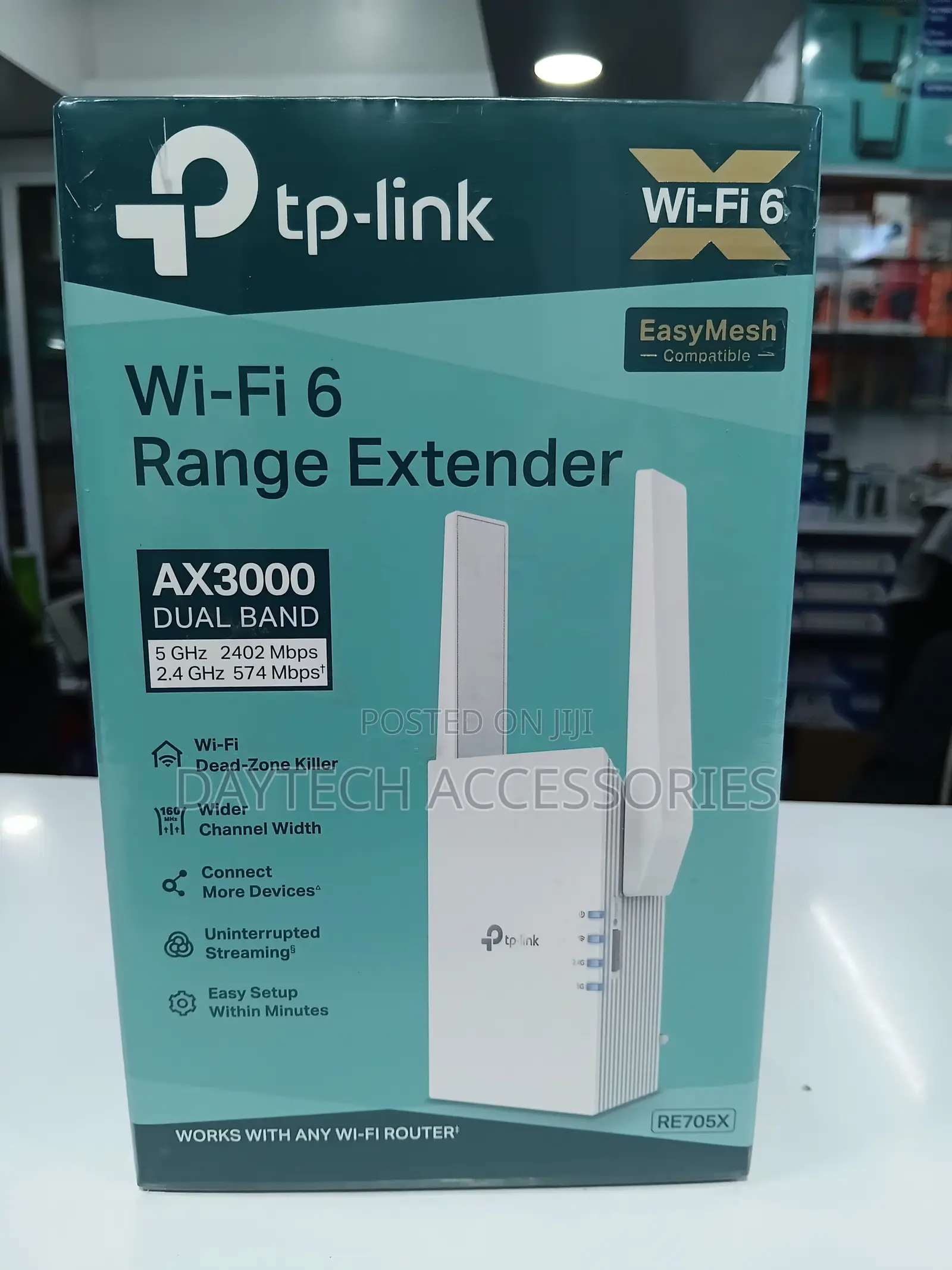 The TP-Link RE705X AX3000 Wi-Fi 6 Range Extender