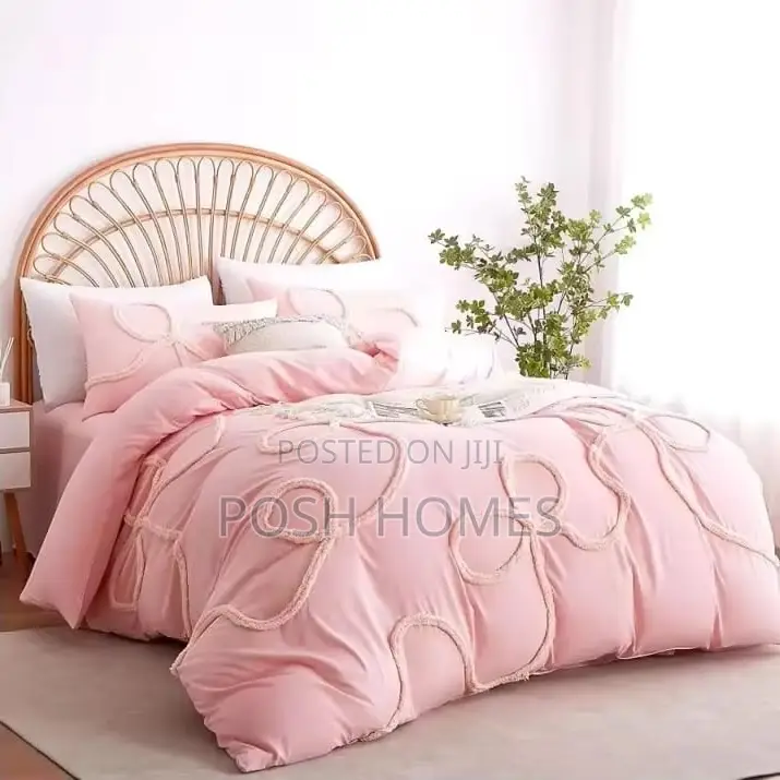 Bowknot Tufted Duvet Cover Set