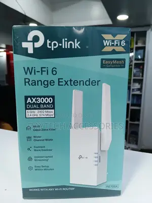 TP-Link RE705X AX3000 WiFi 6 Range Extender 2 × Internal Antennas