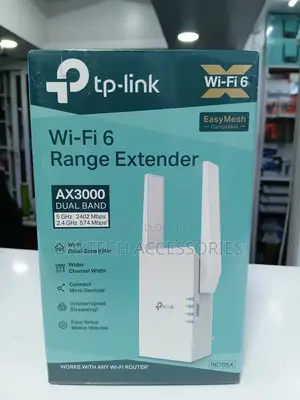 TP-Link RE705X AX3000 WiFi 6 Range Extender 2 × Internal Antennas