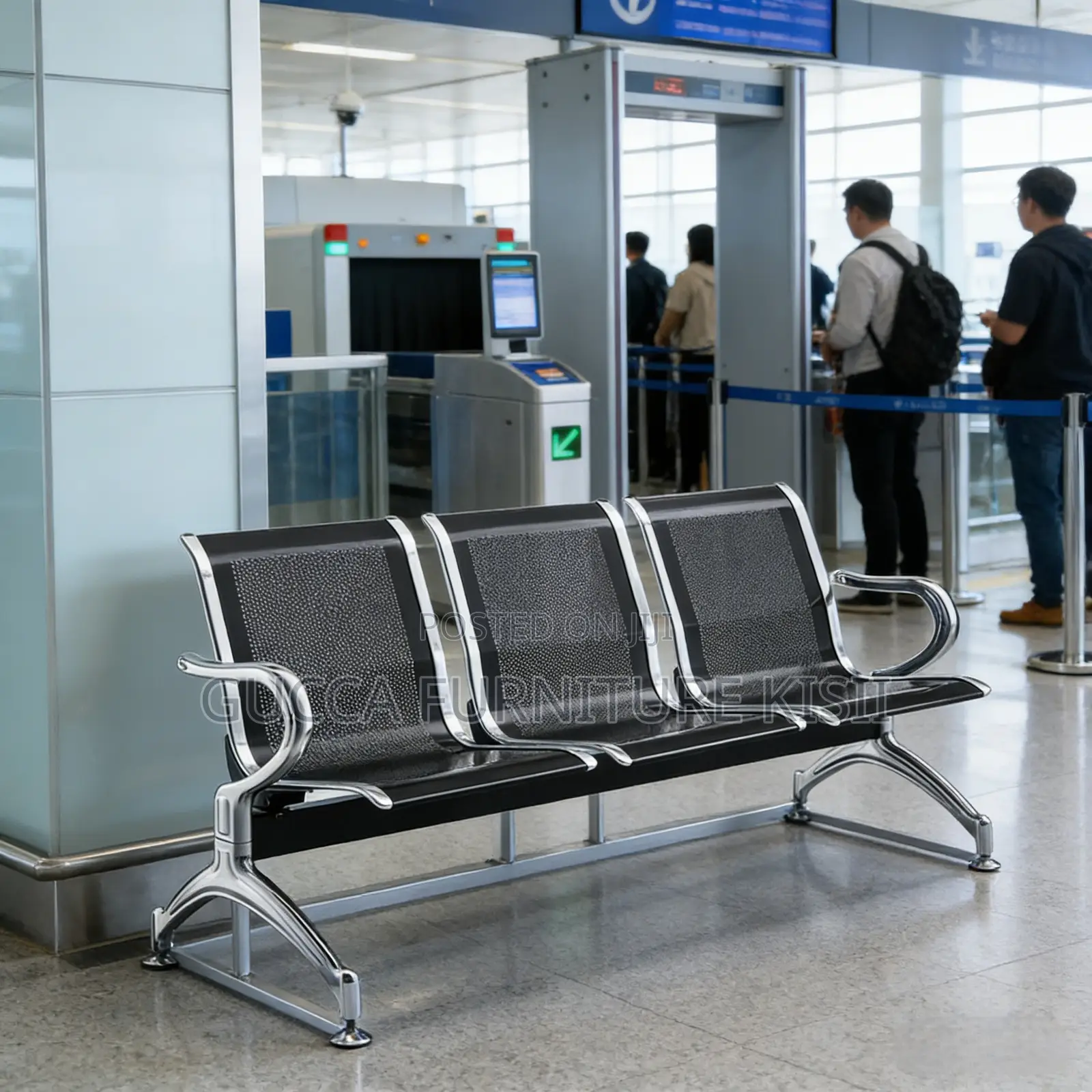 Waiting Bench; Heavy Duty Unpadded Visitor Bench