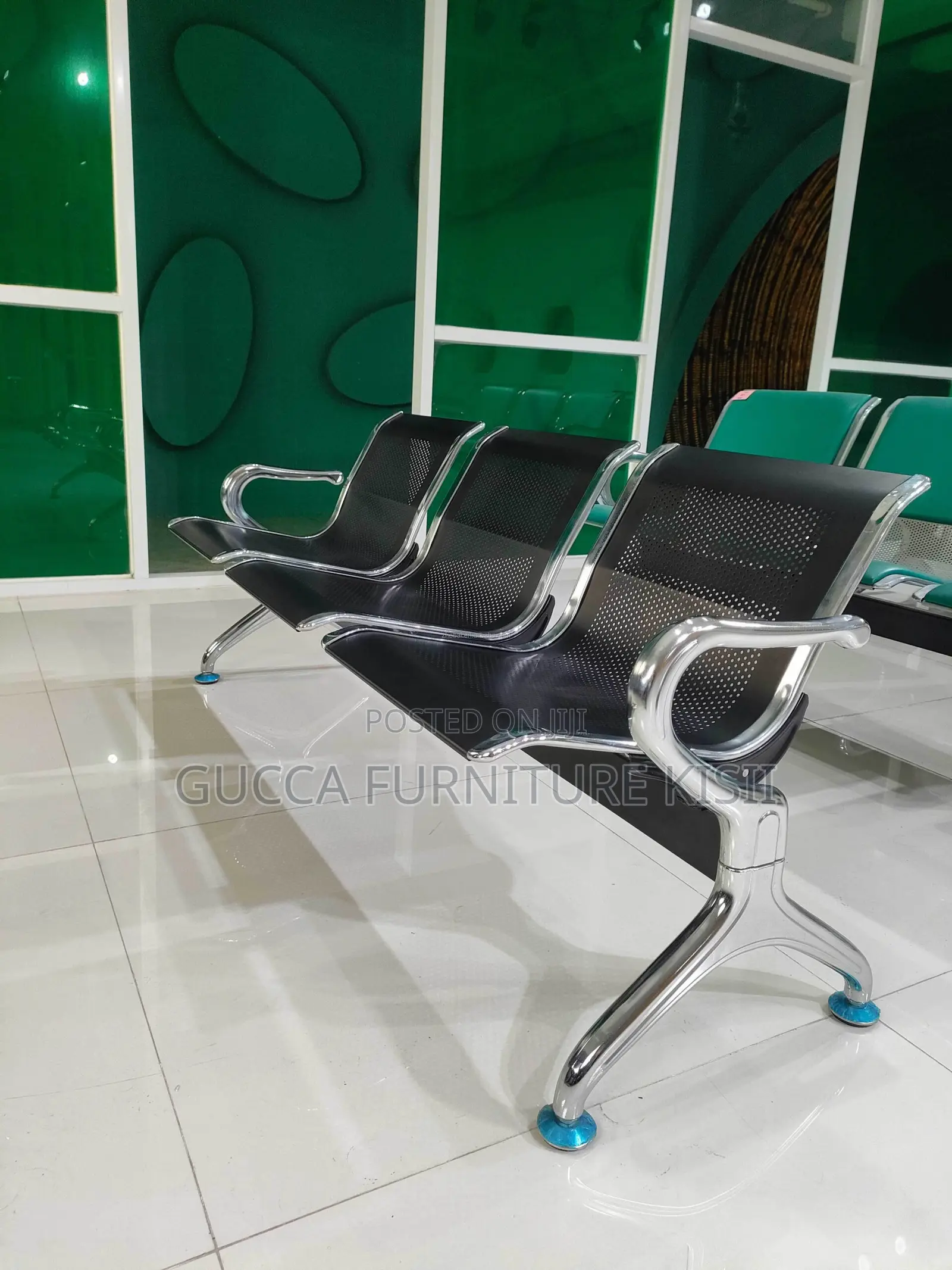 Waiting Bench; Heavy Duty Unpadded Visitor Bench