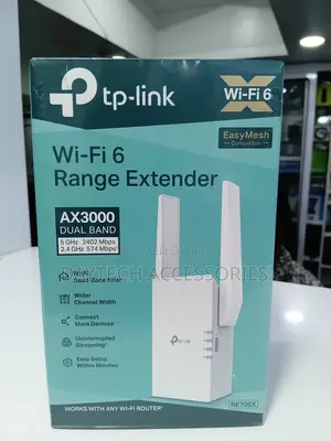 TP-Link AX3000 Dual-Band Wi-Fi 6 Range Extender (RE705X)