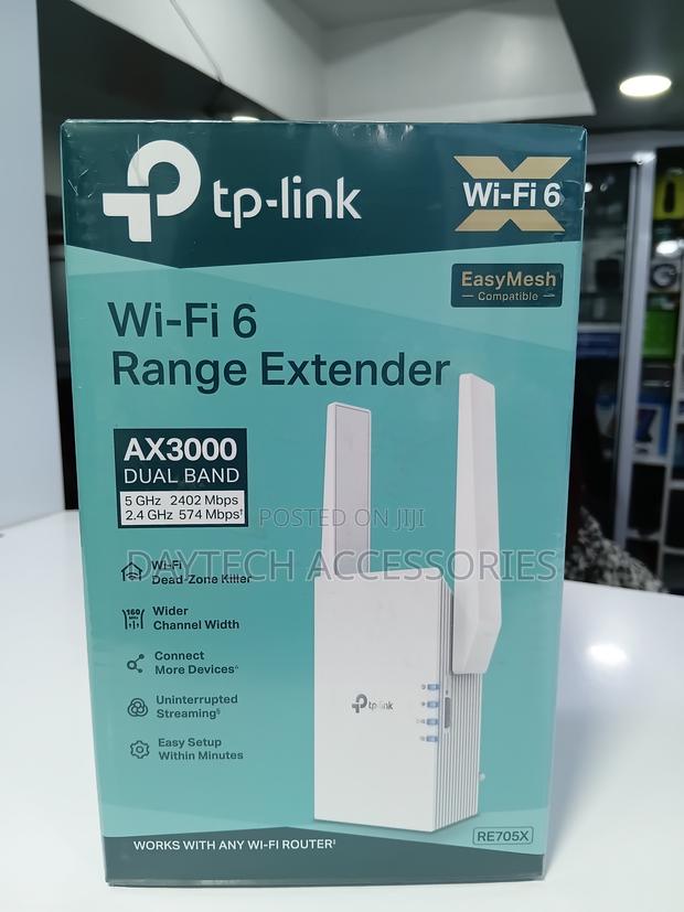 TP-Link AX3000 Dual-Band Wi-Fi 6 Range Extender (RE705X)