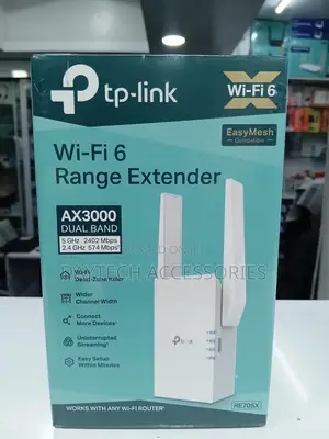 TP-Link AX3000 Dual-Band Wi-Fi 6 Range Extender (RE705X)