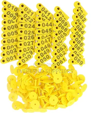 Goats Management Reference Slim Ear Tags - Numbered