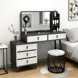 Makeup Vanity Table With Led and Stool