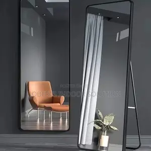 Black Rounded Rectangle Full Length Mirror