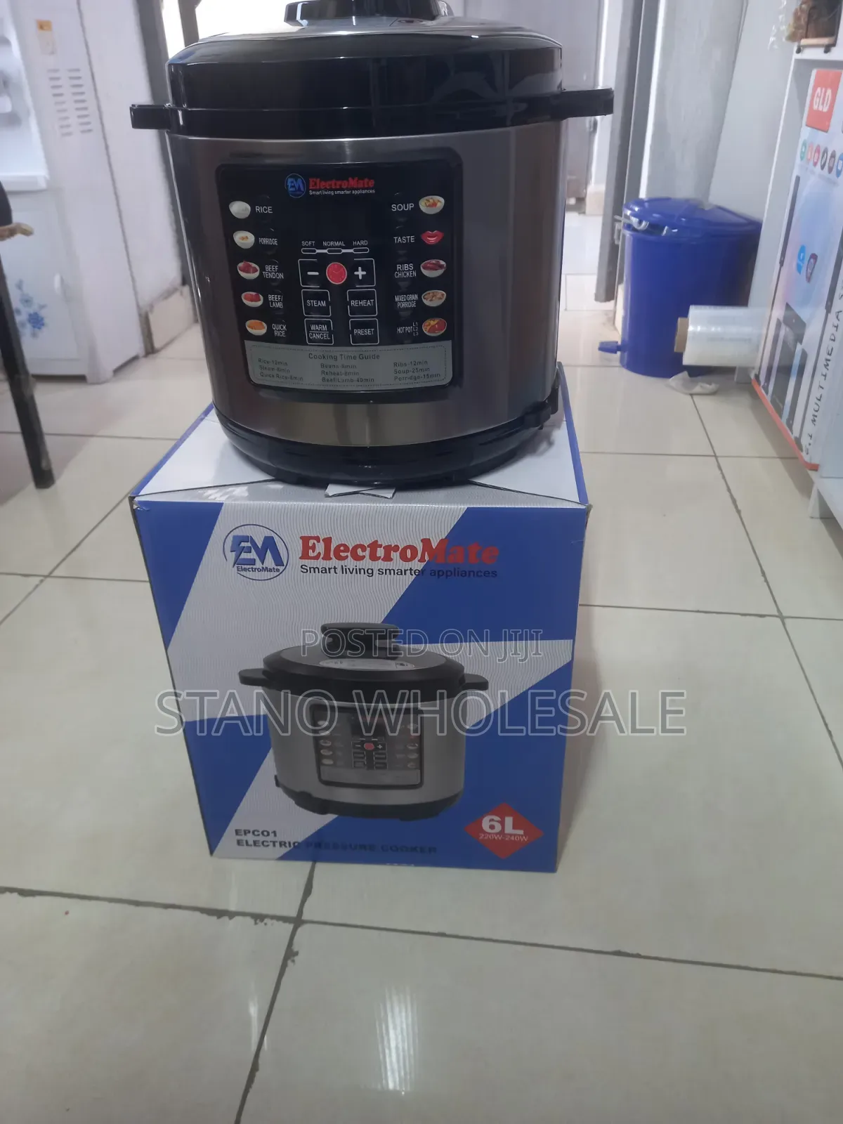 Em 6l Electric Pressure Cooker Silver