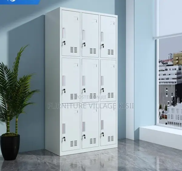 Locker;9-Compartment Steel Storage Cabinet