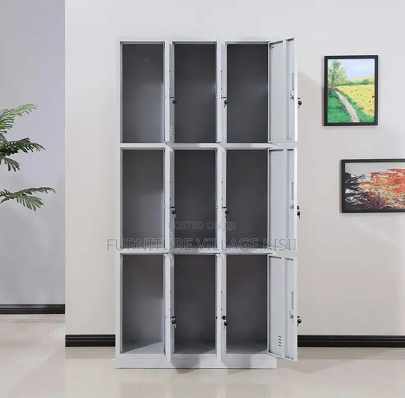 Locker;9-Compartment Steel Storage Cabinet