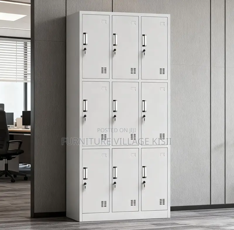 Locker;9-Compartment Steel Storage Cabinet