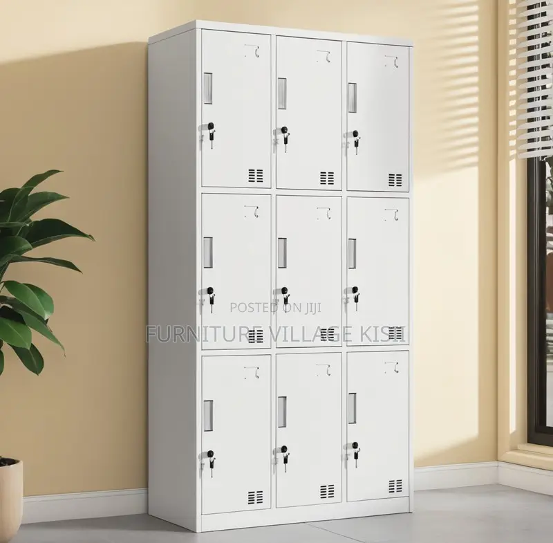 Locker;9-Compartment Steel Storage Cabinet
