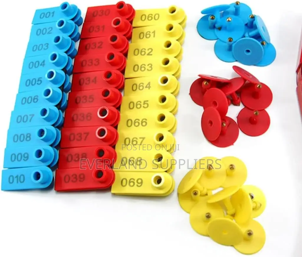 Goats Management Data Slim Ear Tags - Numbered