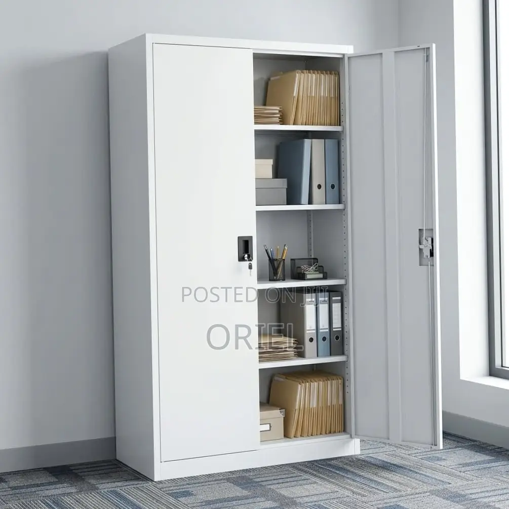 2-Door Office Filing Cabinet : Lockable Steel Filing Cabinet