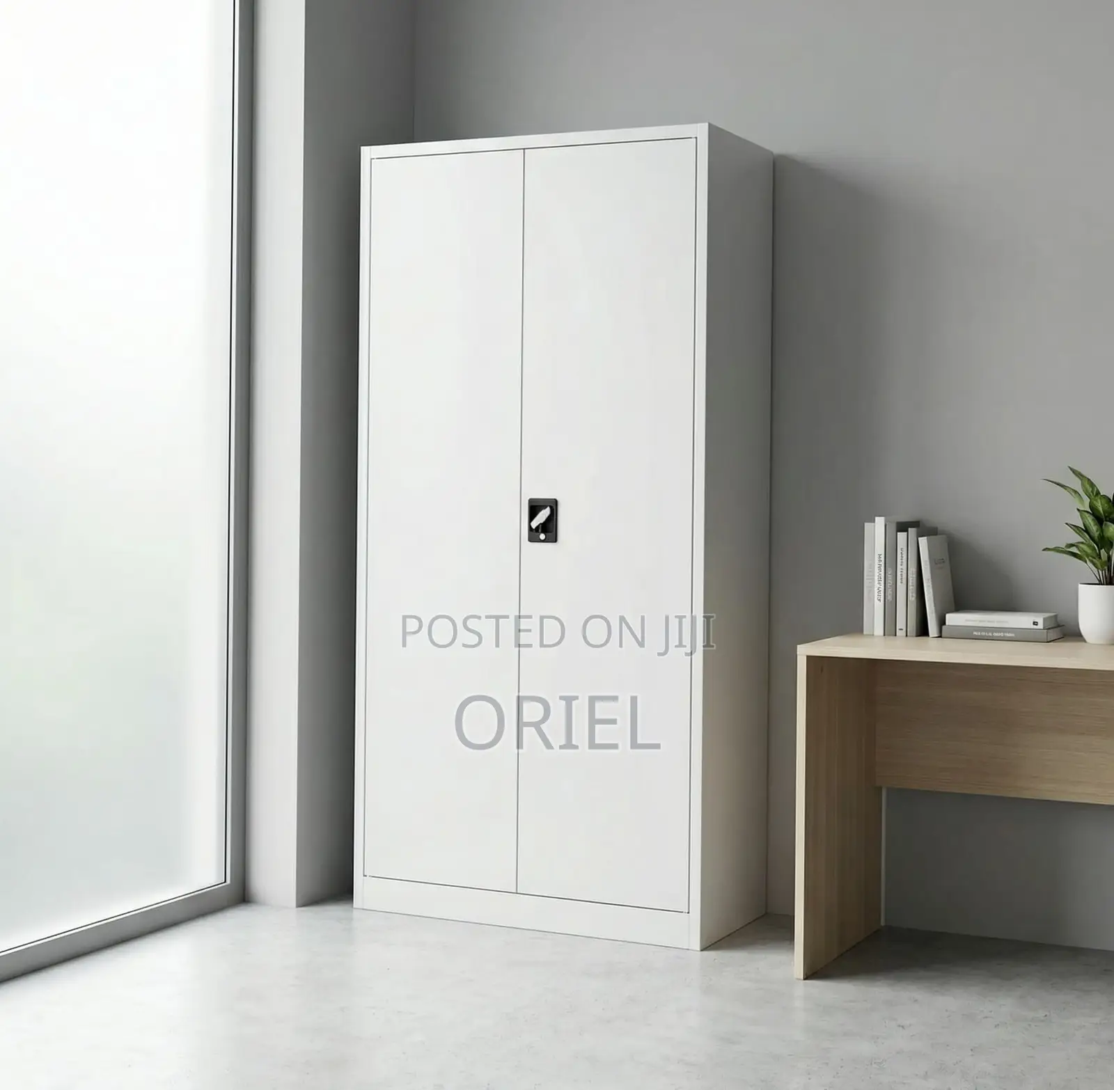 2-Door Office Filing Cabinet : Lockable Steel Filing Cabinet