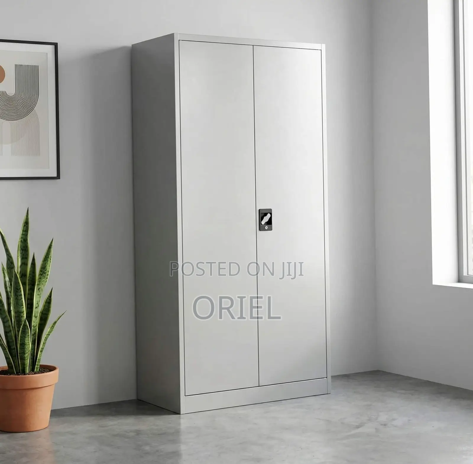 2-Door Office Filing Cabinet : Lockable Steel Filing Cabinet