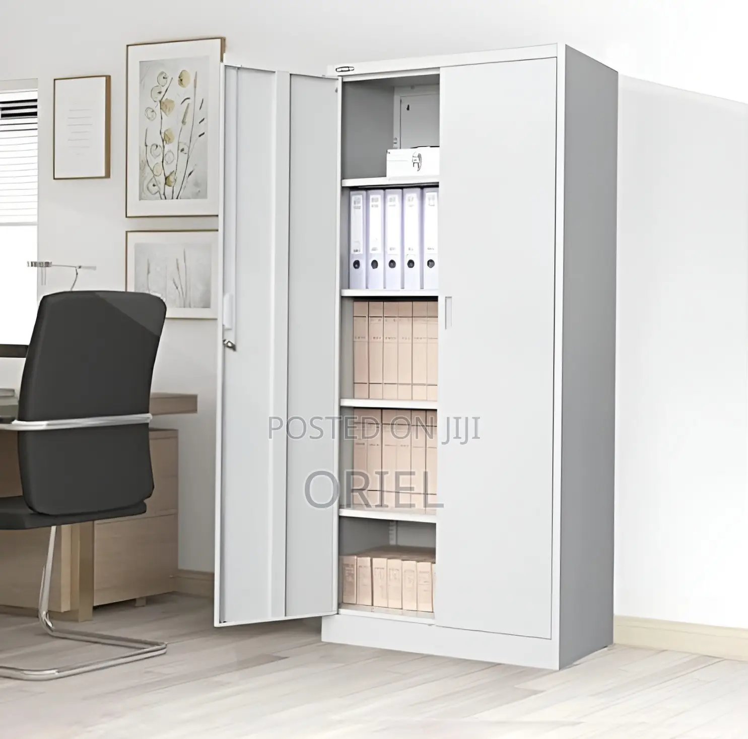 2-Door Office Filing Cabinet : Lockable Steel Filing Cabinet